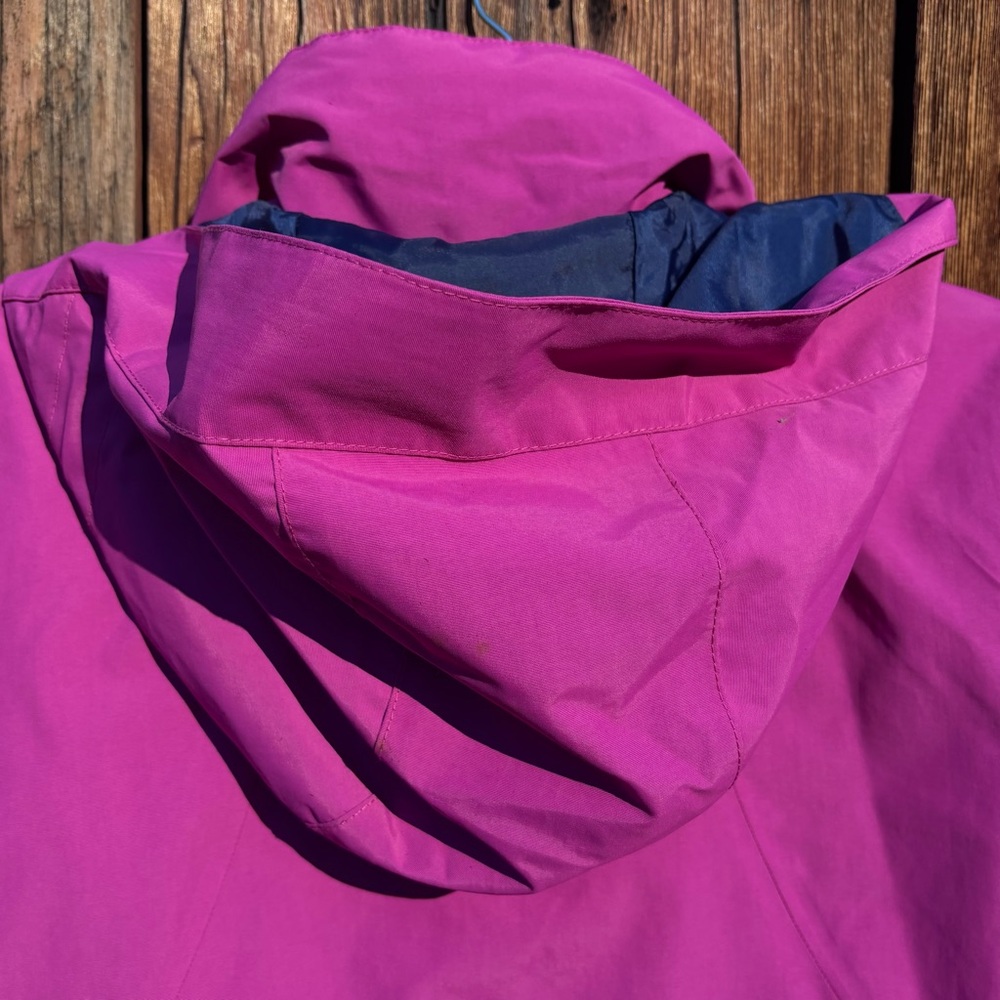 Lands' End 3 in 1 Coat w/quilted removable inner coat. Wind-waterproof size 8 - Picture 7 of 11